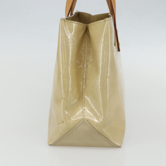 LOUIS VUITTON Monogram Vernis Reade PM Hand Bag Noisette M91334 LV Auth ti3494