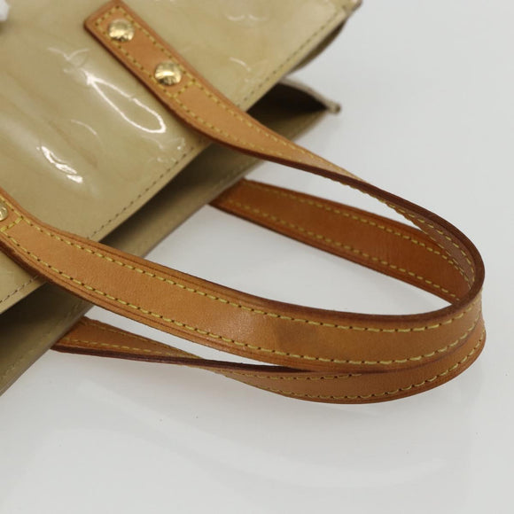 LOUIS VUITTON Monogram Vernis Reade PM Hand Bag Noisette M91334 LV Auth ti3494