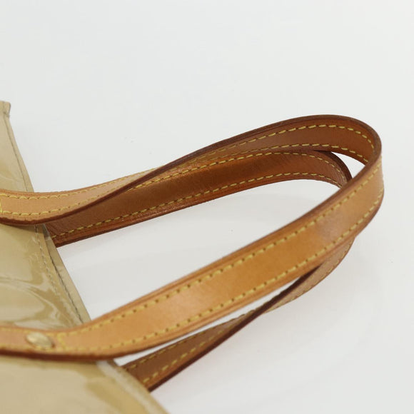 LOUIS VUITTON Monogram Vernis Reade PM Hand Bag Noisette M91334 LV Auth ti3494