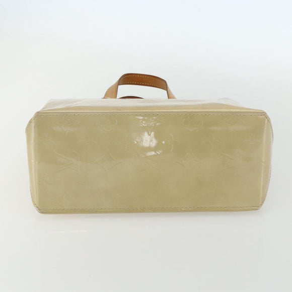 LOUIS VUITTON Monogram Vernis Reade PM Hand Bag Noisette M91334 LV Auth ti3494