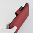LOUIS VUITTON Epi Agenda MM Day Planner Cover 2 Set Red Brown LV Auth ti3496-11