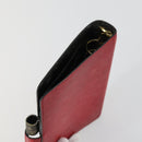 LOUIS VUITTON Epi Agenda MM Day Planner Cover 2 Set Red Brown LV Auth ti3496-12