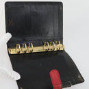 LOUIS VUITTON Epi Agenda MM Day Planner Cover 2 Set Red Brown LV Auth ti3496-15