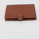 LOUIS VUITTON Epi Agenda MM Day Planner Cover 2 Set Red Brown LV Auth ti3496-4