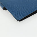LOUIS VUITTON Epi Agenda PM Day Planner Cover Blue R20055 LV Auth ti3497-11