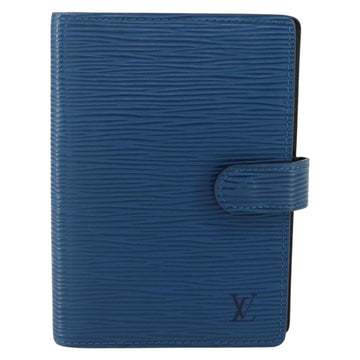 LOUIS VUITTON Epi Agenda PM Day Planner Cover Blue R20055 LV Auth ti3497 - 0