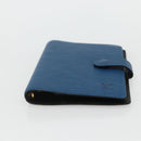 LOUIS VUITTON Epi Agenda PM Day Planner Cover Blue R20055 LV Auth ti3497-7