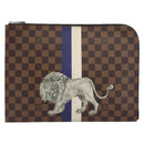 LOUIS VUITTON Damier Savannah Pochette Jules GM Clutch Bag N63345 LV Auth ti3498-13