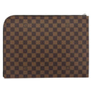 LOUIS VUITTON Damier Savannah Pochette Jules GM Clutch Bag N63345 LV Auth ti3498-2