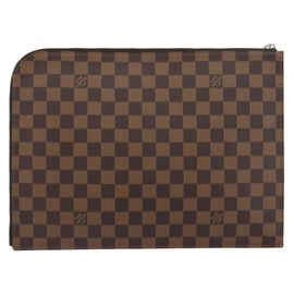 LOUIS VUITTON Damier Savannah Pochette Jules GM Clutch Bag N63345 LV Auth ti3498 - 0