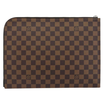 LOUIS VUITTON Damier Savannah Pochette Jules GM Clutch Bag N63345 LV Auth ti3498 - 0