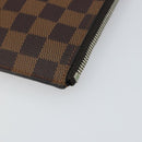 LOUIS VUITTON Damier Savannah Pochette Jules GM Clutch Bag N63345 LV Auth ti3498-7