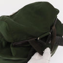 PRADA Backpack Nylon Khaki Silver Auth ti3500-6