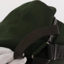 PRADA Backpack Nylon Khaki Silver Auth ti3500-7