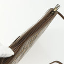 FENDI Zucchino Canvas Shoulder Bag Coated Canvas Brown Auth ti3502-6