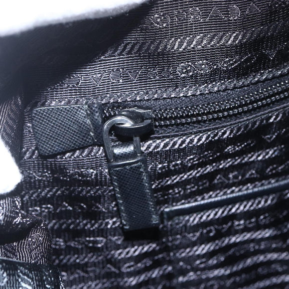 PRADA Tote Bag Nylon 2way Turquoise Blue Silver Auth ti3503