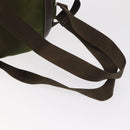 PRADA Backpack Nylon Khaki Silver Auth ti3504-11