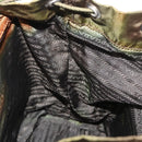 PRADA Backpack Nylon Khaki Silver Auth ti3504-23