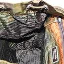 PRADA Backpack Nylon Khaki Silver Auth ti3504-24