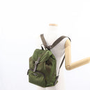 PRADA Backpack Nylon Khaki Silver Auth ti3504-29