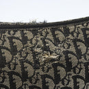 Christian Dior Trotter Canvas Shoulder Bag Black Silver Auth ti3506-9