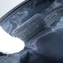 Christian Dior Trotter Canvas Shoulder Bag Black Silver Auth ti3506-12