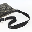 Christian Dior Trotter Canvas Shoulder Bag Black Silver Auth ti3506-7