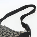 Christian Dior Trotter Canvas Shoulder Bag Black Silver Auth ti3506-14
