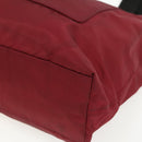 PRADA Sports Tote Bag Nylon Red Silver Auth ti3508-9