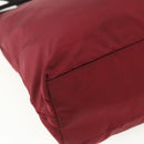 PRADA Sports Tote Bag Nylon Red Silver Auth ti3508-16