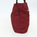 PRADA Sports Tote Bag Nylon Red Silver Auth ti3508-3