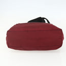 PRADA Sports Tote Bag Nylon Red Silver Auth ti3508-5