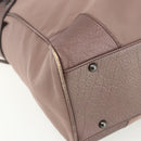 BURBERRY Shoulder Bag Nylon Pink Silver Auth ti3509-11