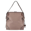 BURBERRY Shoulder Bag Nylon Pink Silver Auth ti3509-3