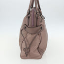 BURBERRY Shoulder Bag Nylon Pink Silver Auth ti3509-4