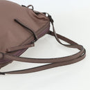 BURBERRY Shoulder Bag Nylon Pink Silver Auth ti3509-7