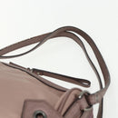 BURBERRY Shoulder Bag Nylon Pink Silver Auth ti3509-8