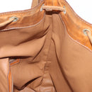 CELINE Macadam Canvas Shoulder Bag PVC Leather Brown Gold Auth ti3510-21