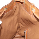 CELINE Macadam Canvas Shoulder Bag PVC Leather Brown Gold Auth ti3510-22