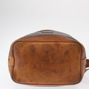 CELINE Macadam Canvas Shoulder Bag PVC Leather Brown Gold Auth ti3510-5