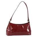 BURBERRY Shoulder Bag Patent leather Red Auth ti3511-1