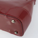 BURBERRY Shoulder Bag Patent leather Red Auth ti3511-9