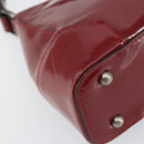 BURBERRY Shoulder Bag Patent leather Red Auth ti3511-14