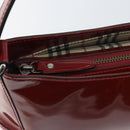 BURBERRY Shoulder Bag Patent leather Red Auth ti3511-10