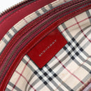 BURBERRY Shoulder Bag Patent leather Red Auth ti3511-11