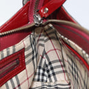 BURBERRY Shoulder Bag Patent leather Red Auth ti3511-17
