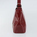 BURBERRY Shoulder Bag Patent leather Red Auth ti3511-3