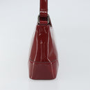 BURBERRY Shoulder Bag Patent leather Red Auth ti3511-4