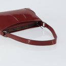 BURBERRY Shoulder Bag Patent leather Red Auth ti3511-7