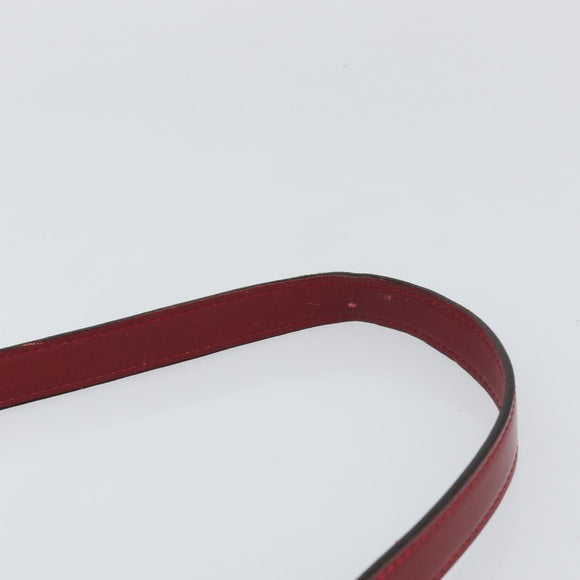 BURBERRY Shoulder Bag Patent leather Red Auth ti3511